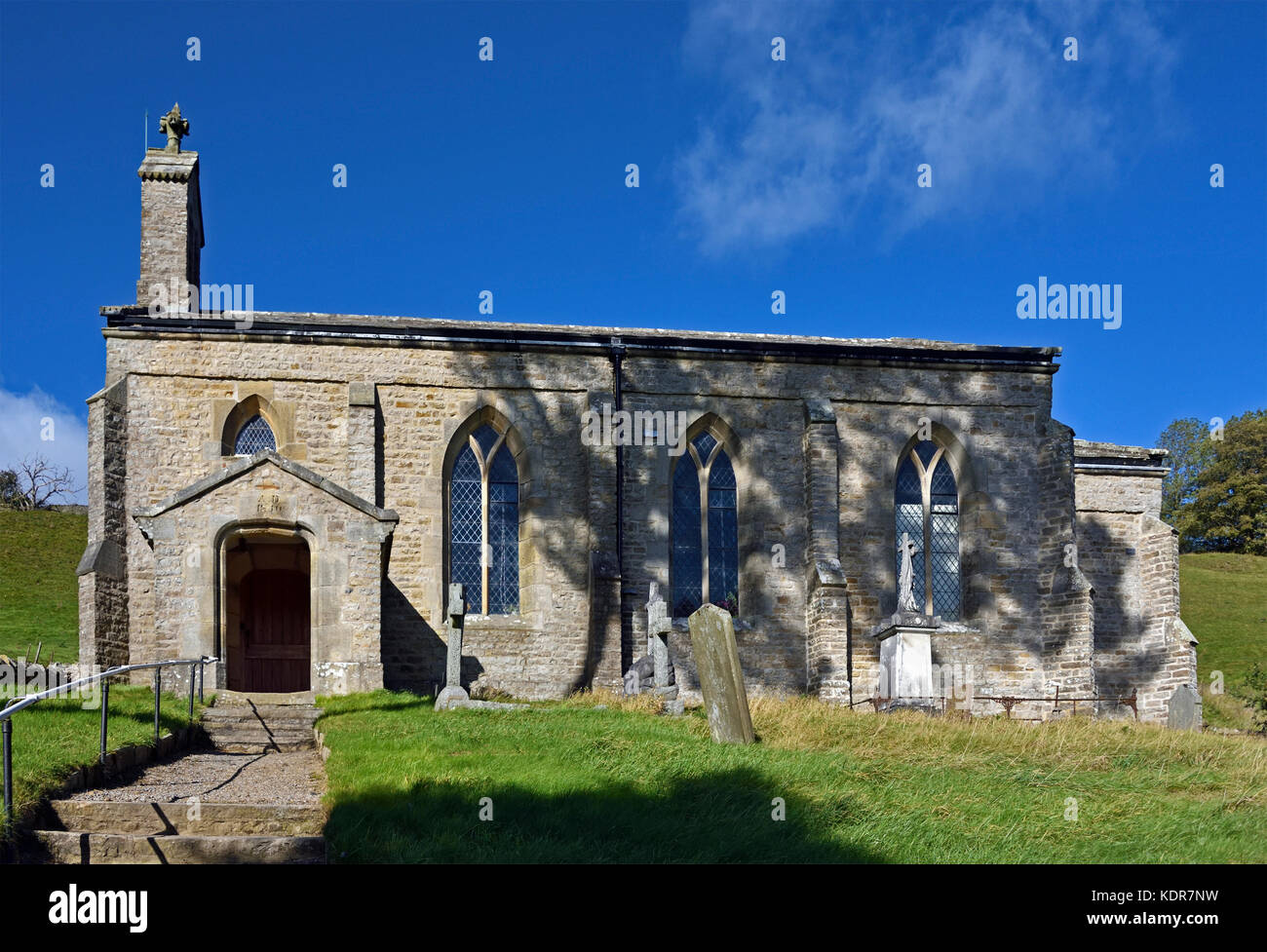 Holy Trinity United Reformed Church. Untere Zeile, Swaledale, Richmondshire, North Yorkshire, England, Vereinigtes Königreich, Europa. Stockfoto