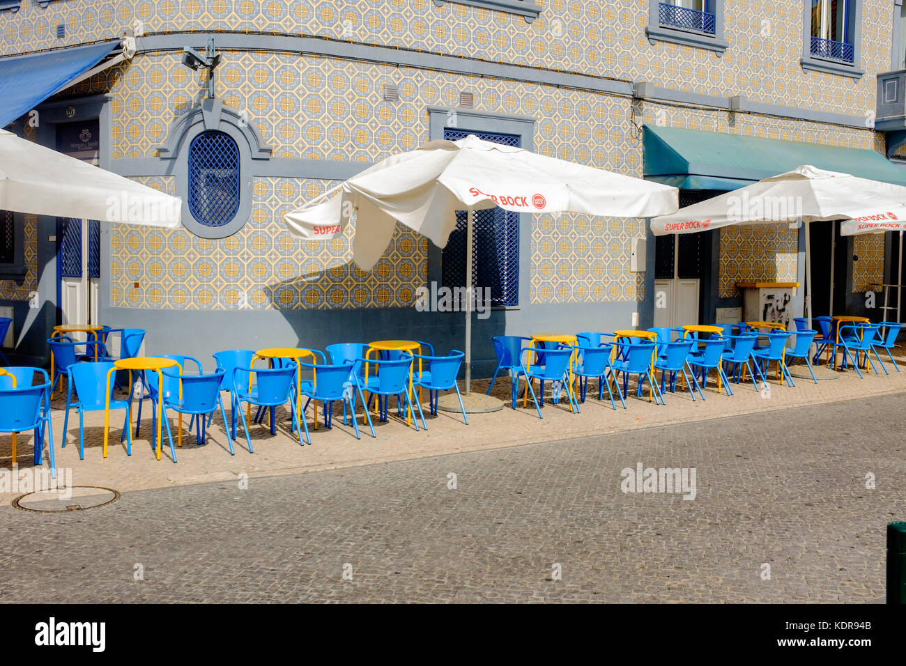 Aveiro, Portugal Restaurants und Bars im historischen Zentrum von Aveiro, Region Centro, Portugal. Stockfoto