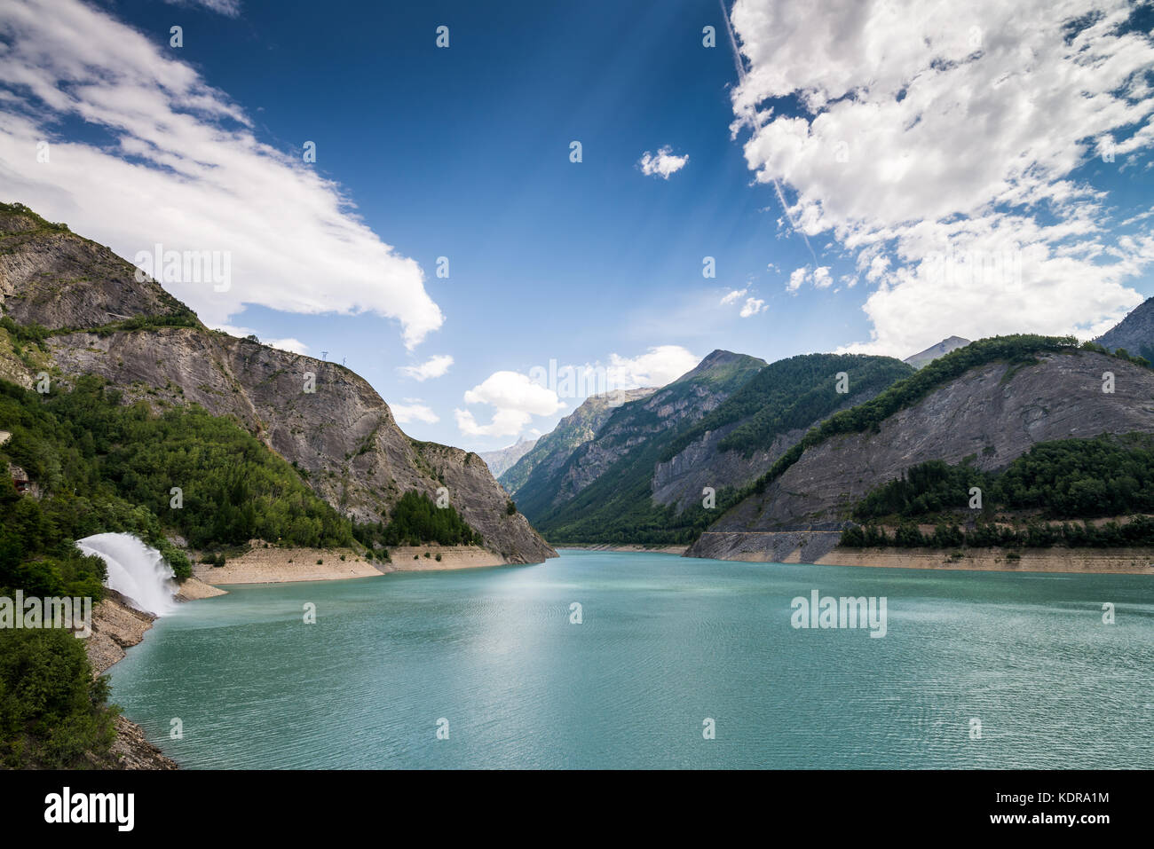 Lac du chambon Dam, Isère, oisans, Frankreich Stockfoto