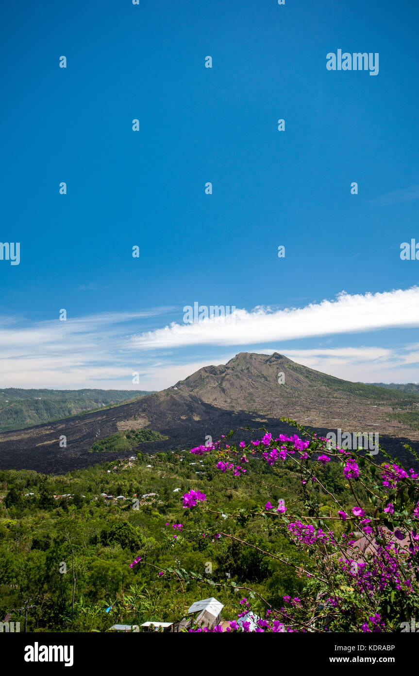 Mount Batur, Bali, Indonesien Stockfoto