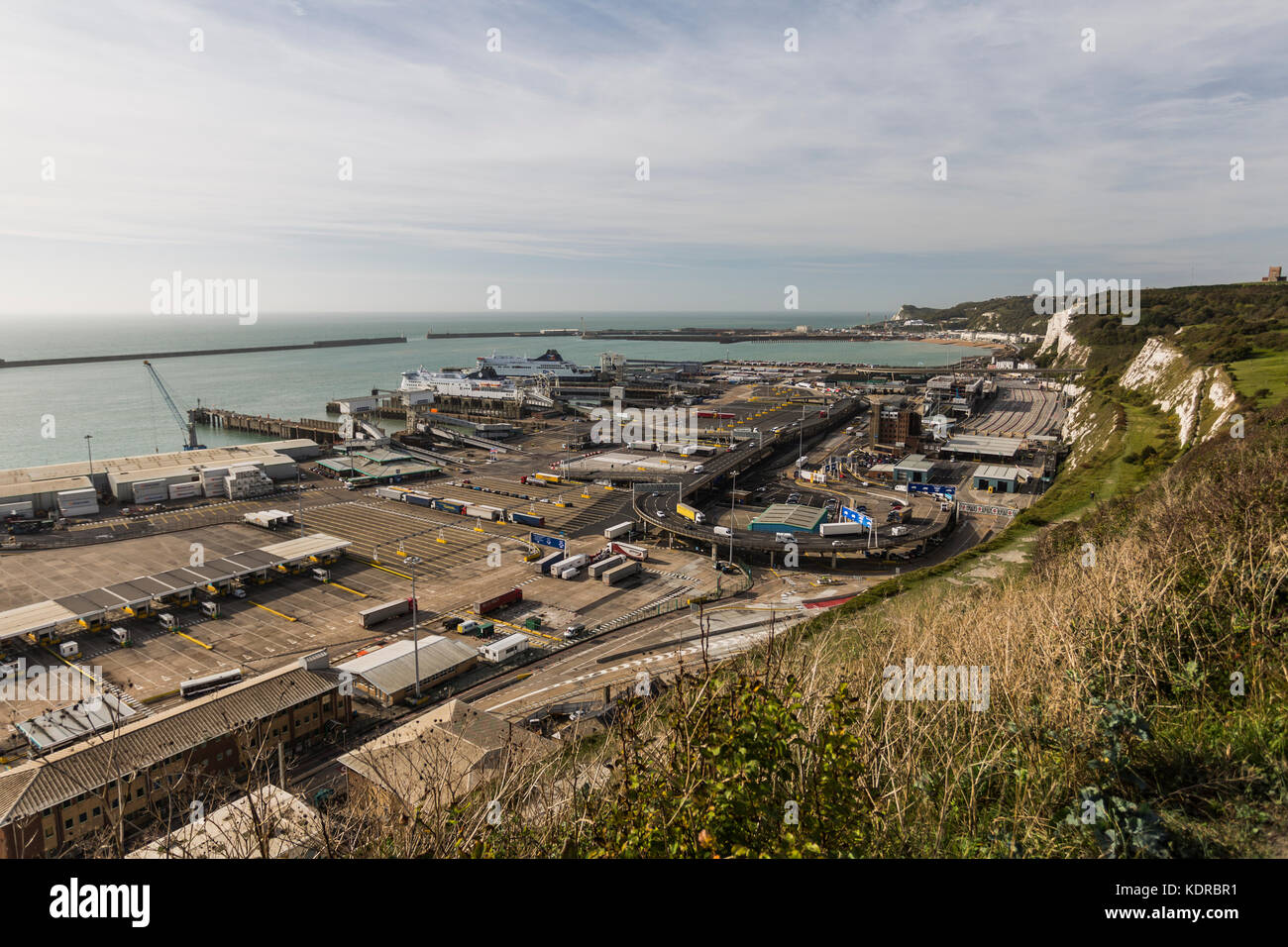 Die weißen Klippen von Dover Stockfoto