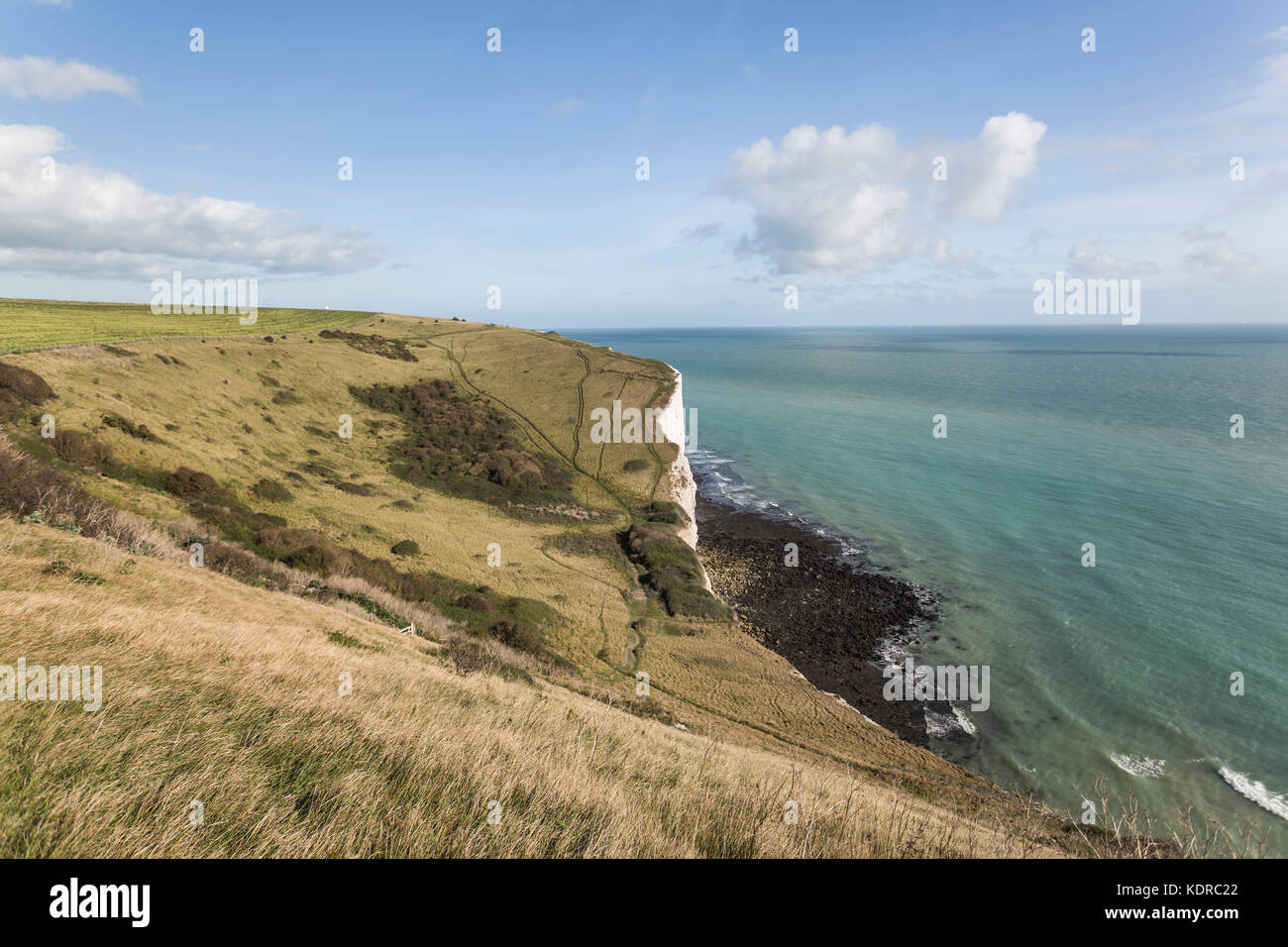 Die weißen Klippen von Dover Stockfoto