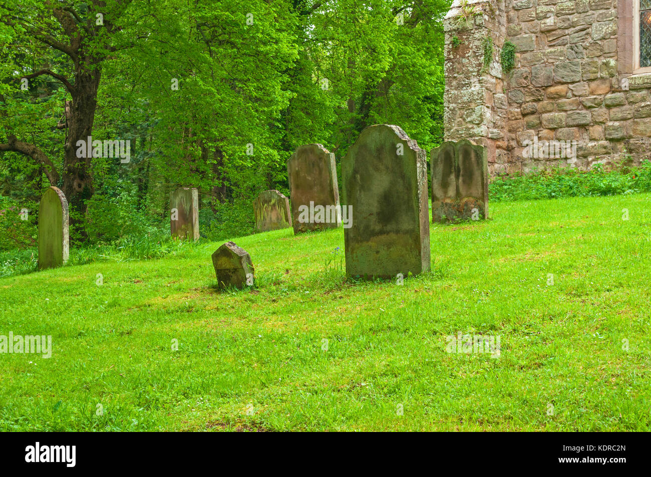 Friedhof friedliche Ruhestätte Stockfoto