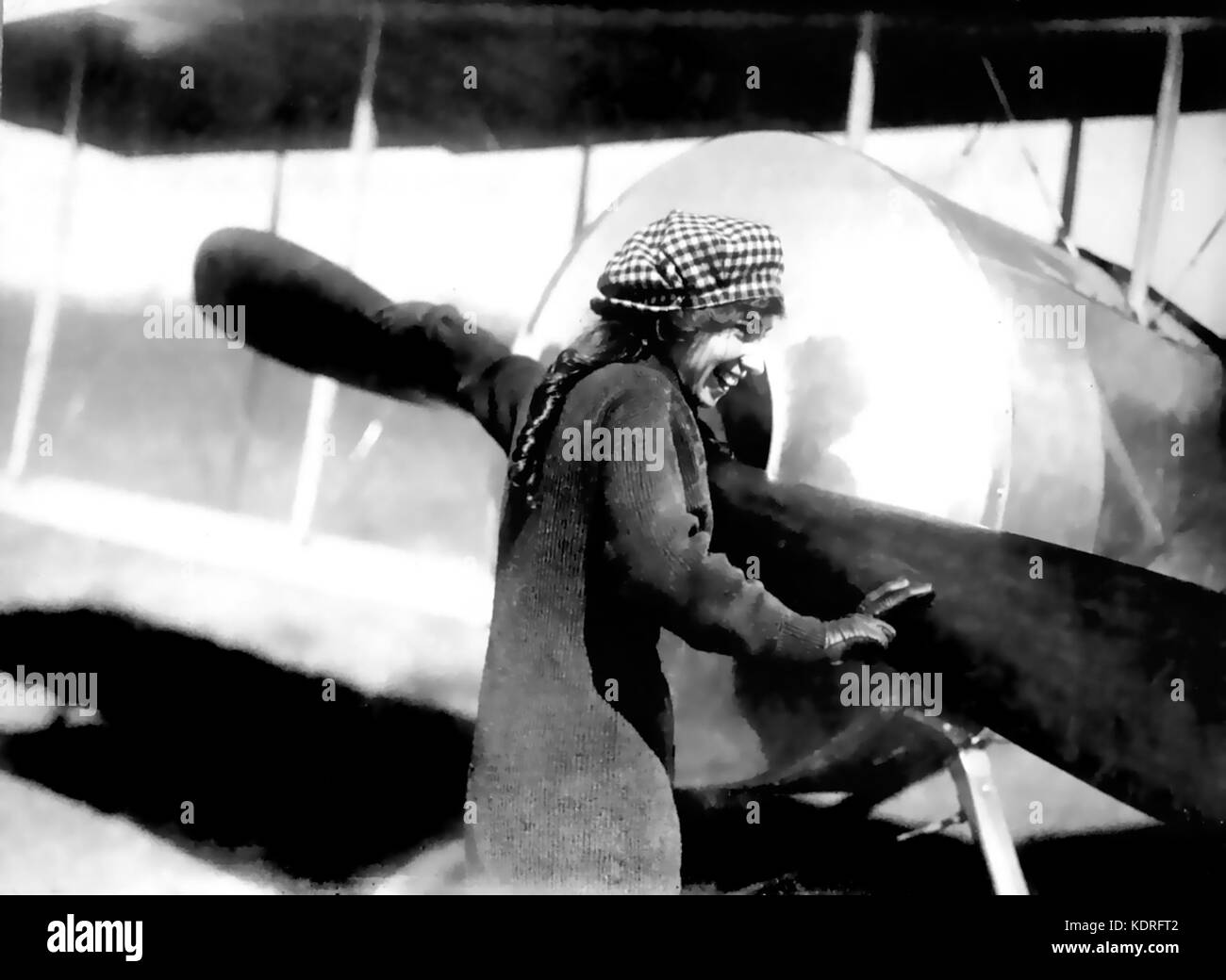 Katherine STINSON (1891-1977) Pionierpilotin der Amerikanerin um 1910. Foto: Bain News Service Stockfoto