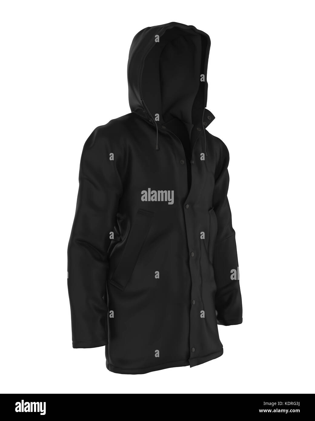 Regenjacke isoliert Stockfoto