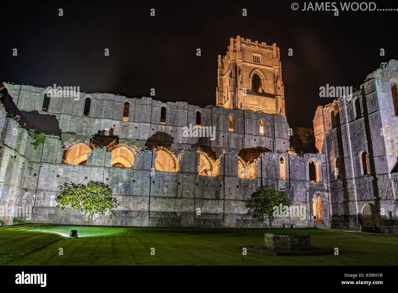 Fountains Abbey Stockfoto