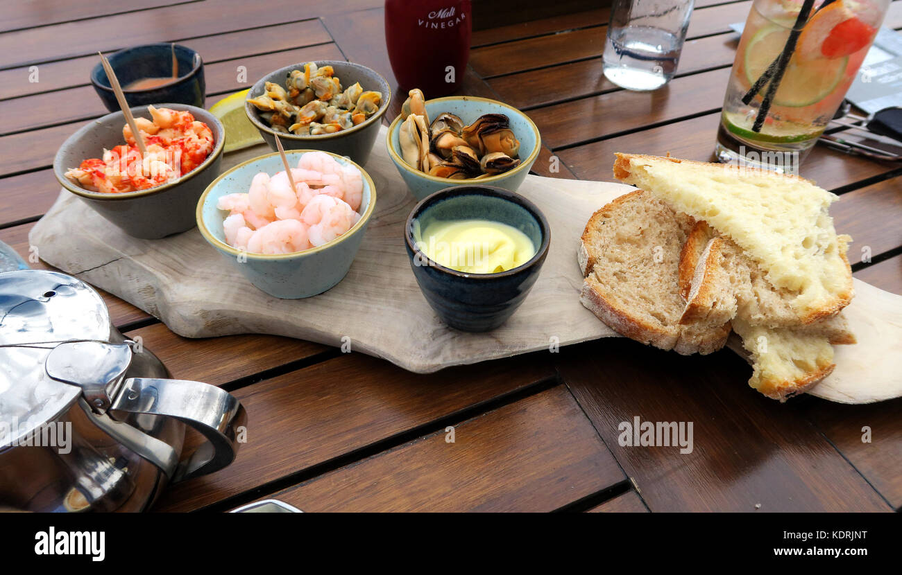 Sea Food Platter Stockfoto