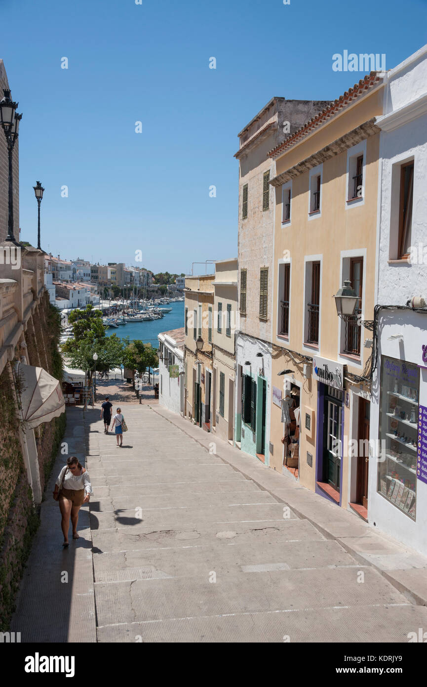 Alte Stadt, Ciutadella de Menorca, Balearen, Spanien Stockfoto