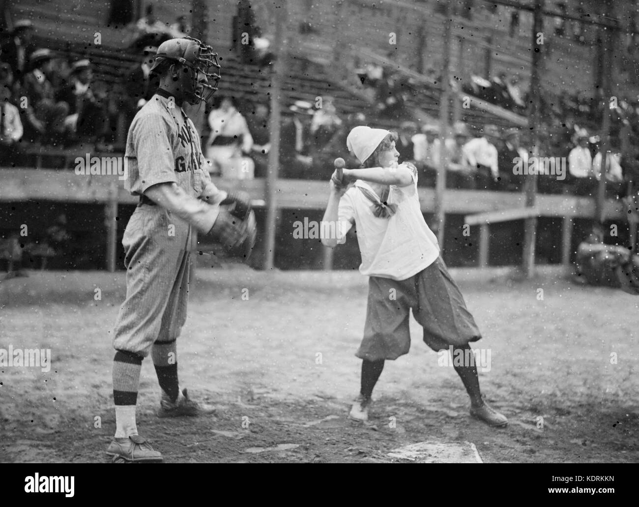 Batter Up-New York weibliche Riesen, 1913 Stockfoto