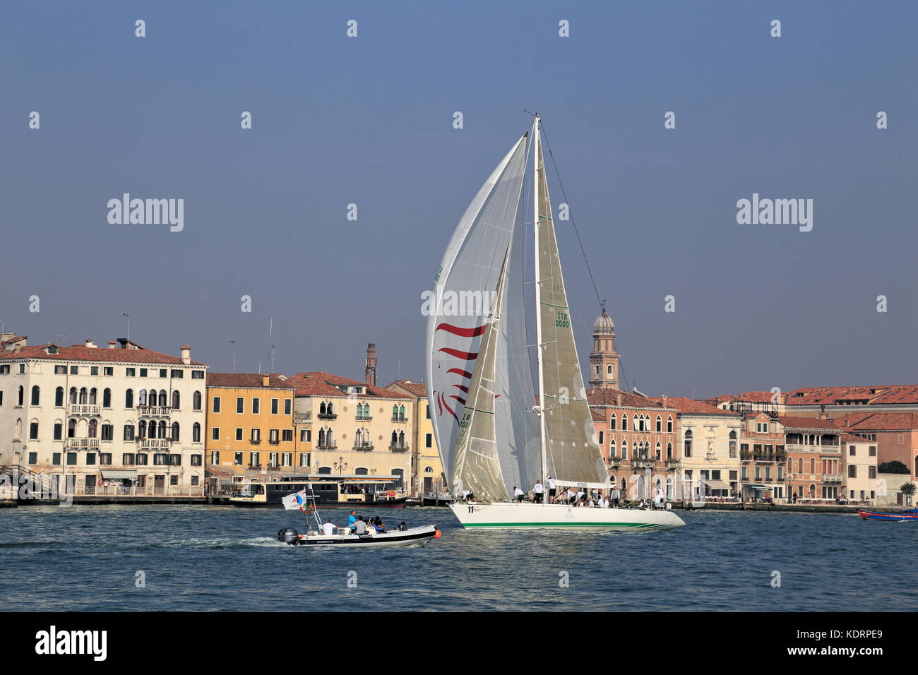 Segelyacht il Moro di Venezia II auf der Venedig Gastfreundschaft Herausforderung 2017 Stockfoto