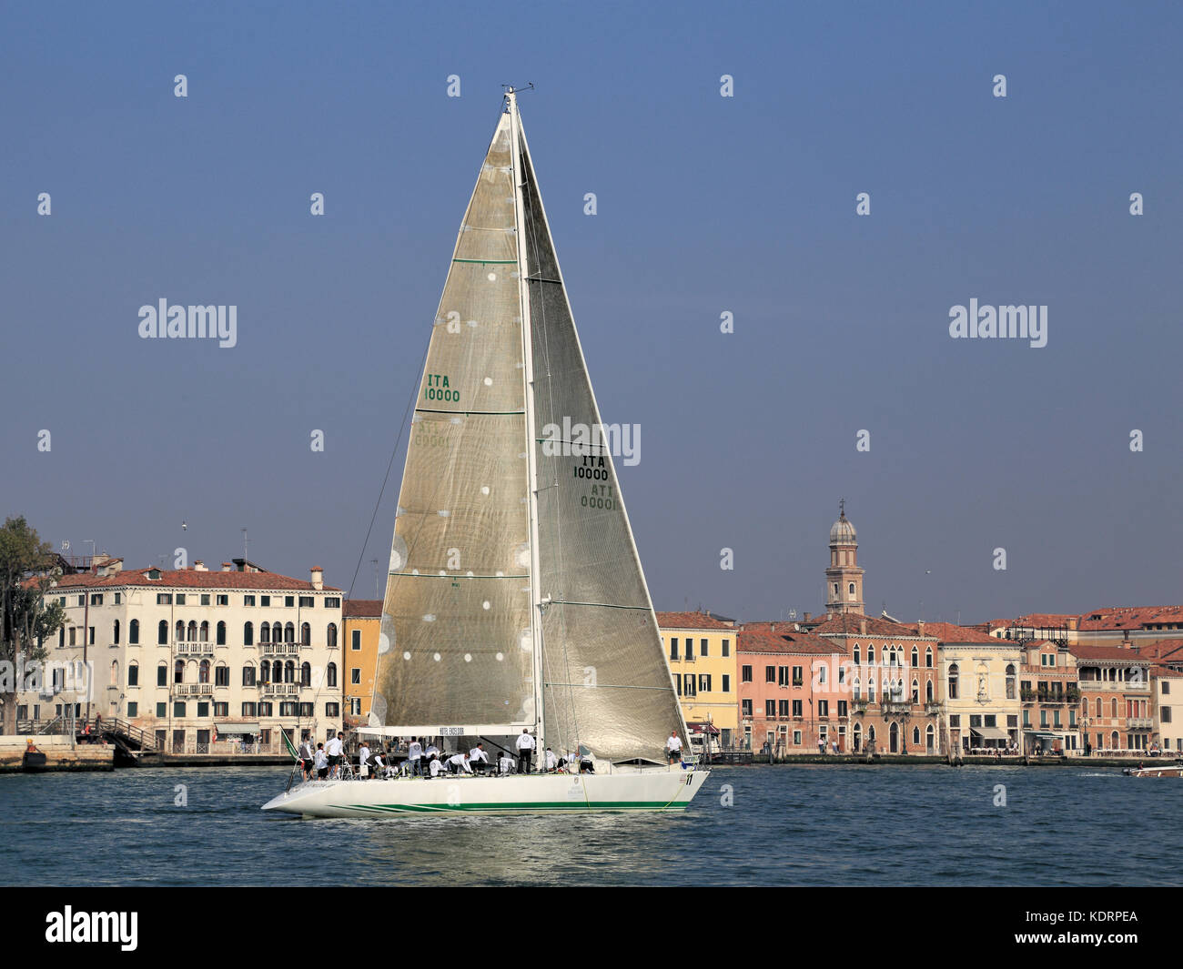Segelyacht il Moro di Venezia II auf der Venedig Gastfreundschaft Herausforderung 2017 Stockfoto