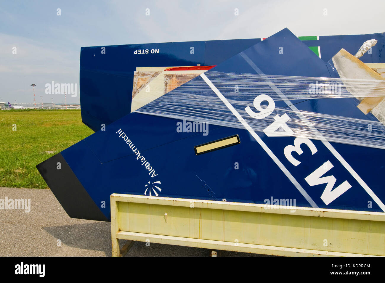 Luft entfernt, Fliegen volandia Museum, der Flughafen Malpensa, Italien Stockfoto