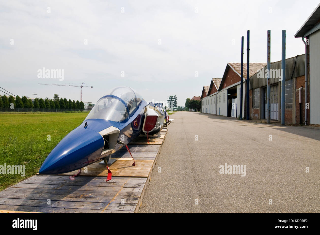 Luft entfernt, Fliegen volandia Museum, der Flughafen Malpensa, Italien Stockfoto