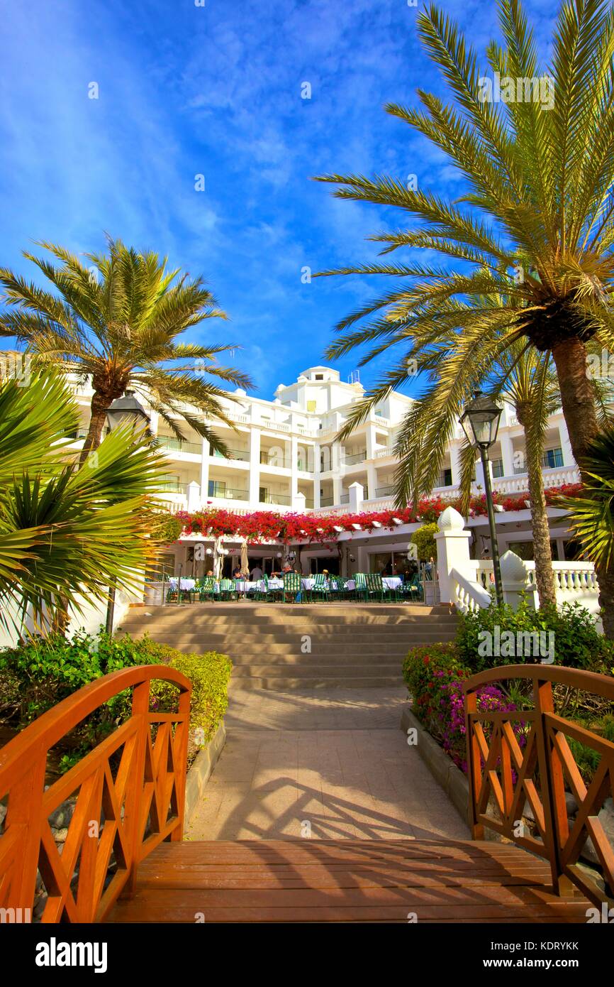 Hotel Riu Palace Maspalomas, Maspalomas Gran Canaria, Kanarische Inseln, Spanien, Atlantik, Europa Stockfoto