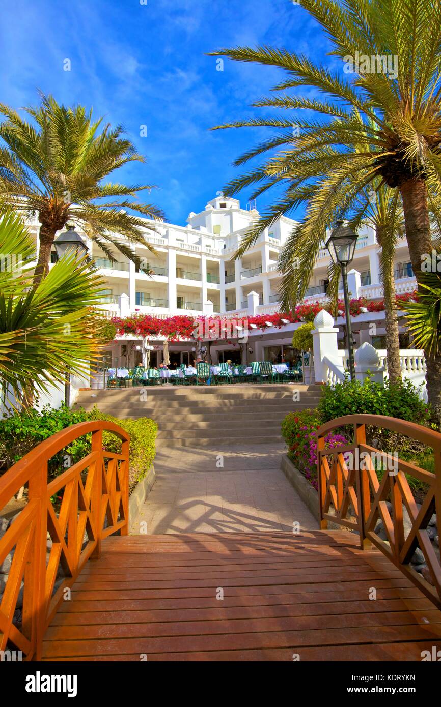 Hotel Riu Palace Maspalomas, Maspalomas Gran Canaria, Kanarische Inseln, Spanien, Atlantik, Europa Stockfoto