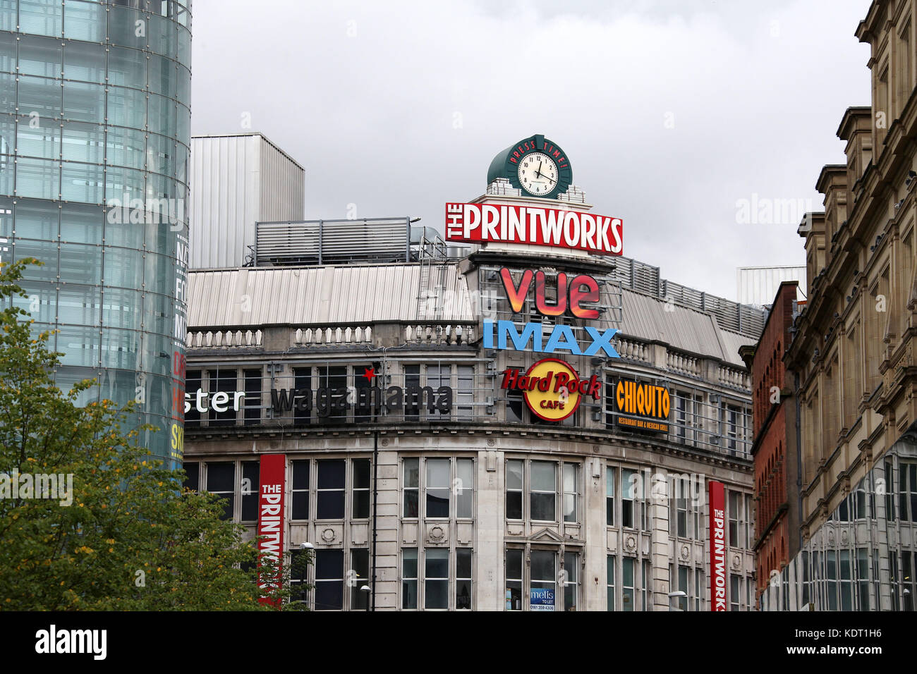 Den Printworks Unterhaltungskomplex in Manchester City Centre Stockfoto