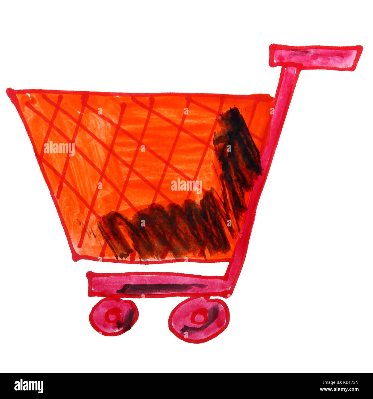 Einkaufswagen zeichnung -Fotos und -Bildmaterial in hoher Auflösung – Alamy
