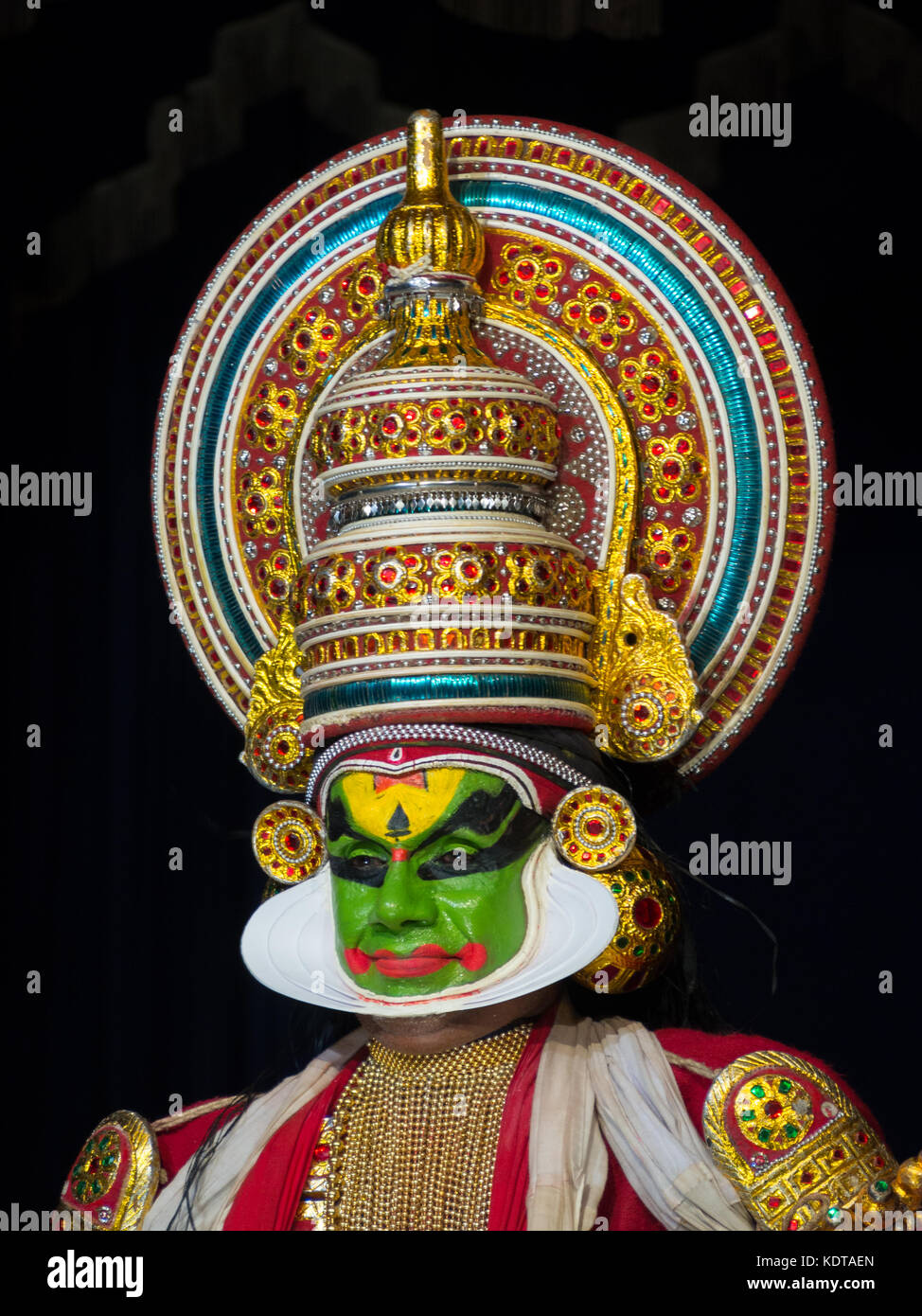 Kathakali Interpret portrait Stockfoto