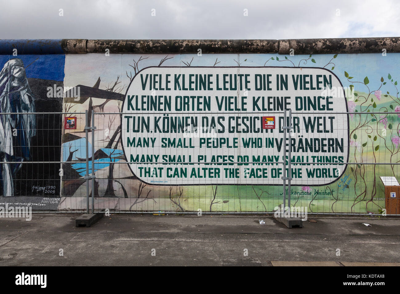 East Side Gallery, Berlin, Deutschland Stockfoto