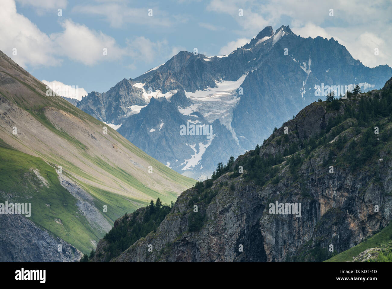 Landschaft rund um La Grave, Frankreich, Europa. Stockfoto