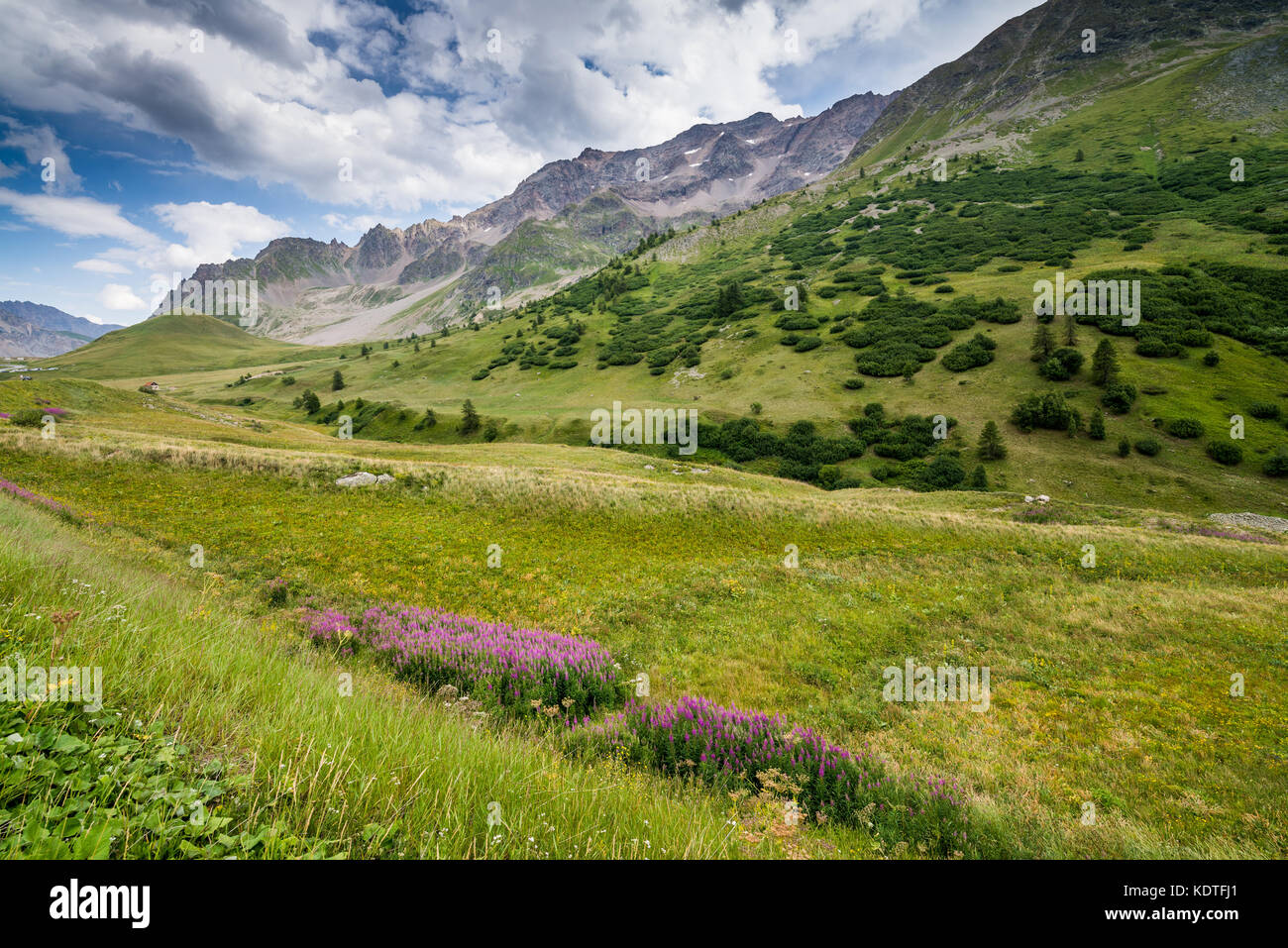 Landschaft rund um La Grave, Frankreich, Europa. Stockfoto