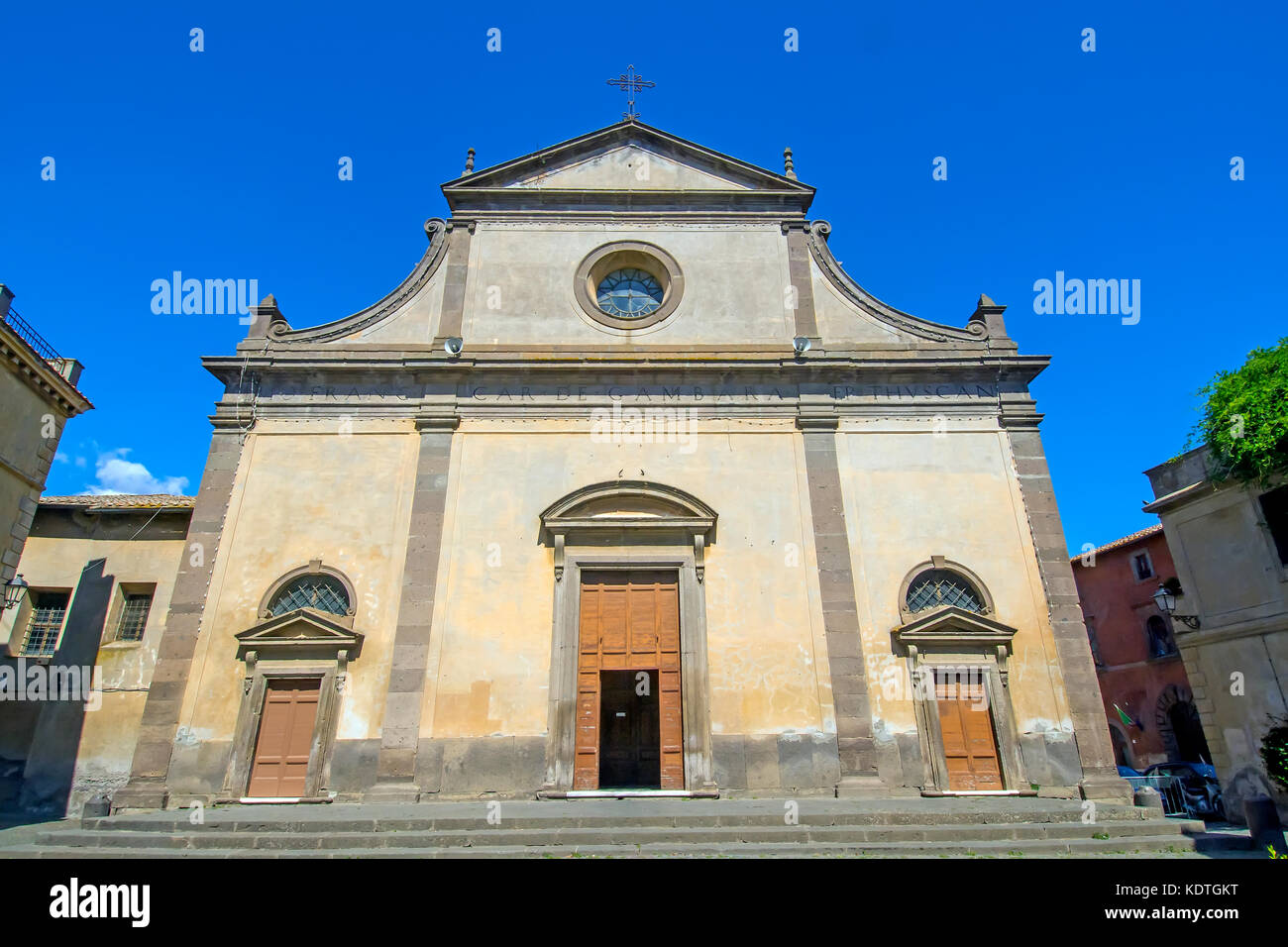 Fontana di Poggio Kathedrale Tuscania mittelalterliche Kirche, Provinz Viterbo, Latium, Italien Stockfoto