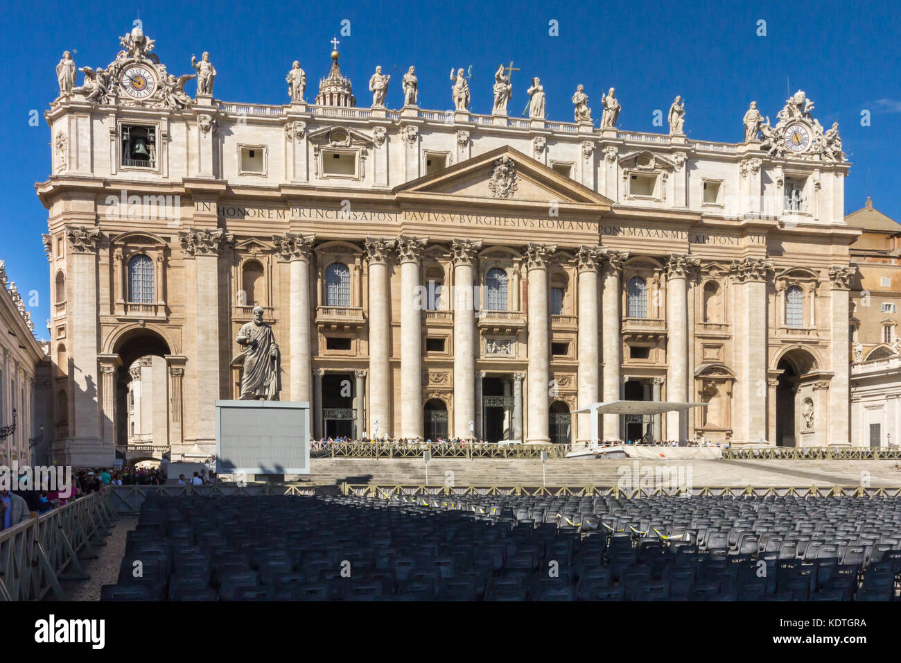 Apostolischer Palast, St. Peters Square, Vatikan, Rom, Italien Stockfoto