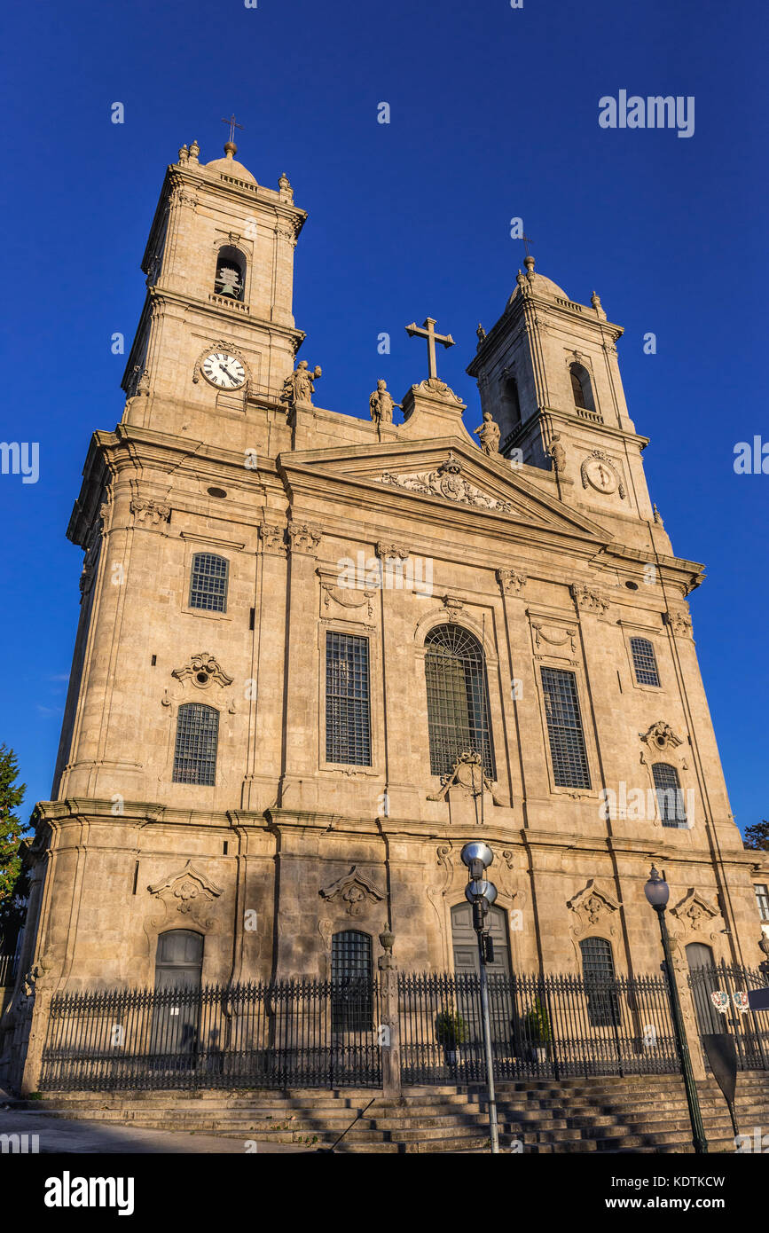 Fassade der Kirche von Lapa (Igreja da Lapa) im ehemaligen Zivilgemeinde Cedofeita Porto Stadt auf der iberischen Halbinsel, zweitgrößte Stadt in Portugal Stockfoto