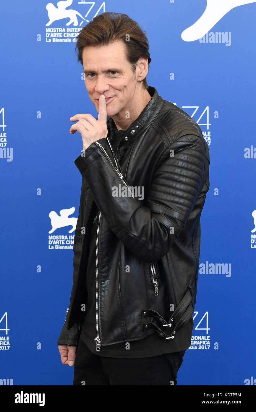 Jim Carrey besucht das Fotoshooting für Jim & Andy: Das große Jenseits während des 74. Filmfestival in Venedig Venedig, Italien. © Paul Treadway Stockfoto