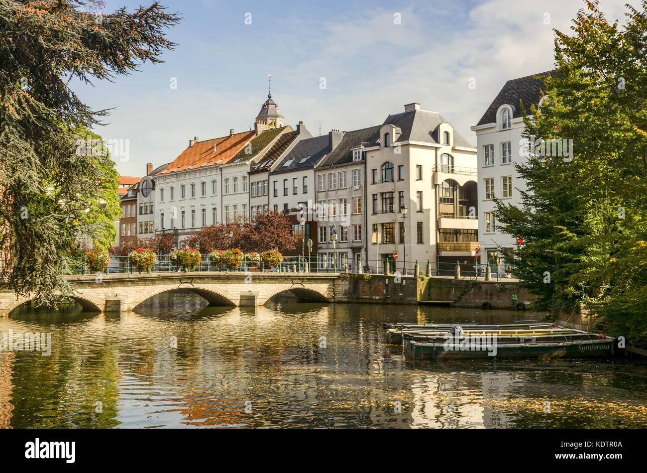 Ein Blick auf die belgische Stadt, Lier Stockfoto