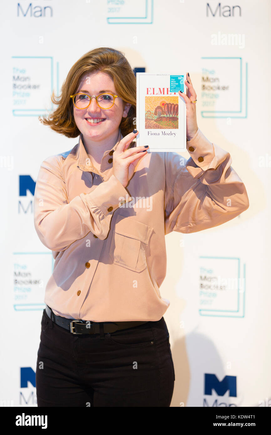 London, Großbritannien. 16. Oktober, 2017. Fiona Mozley, Autor der Geschichte der Wölfe, für die 2017 Man Booker Prize für Fiktion in die engere Wahl. Credit: Dave Stevenson/Alamy leben Nachrichten Stockfoto