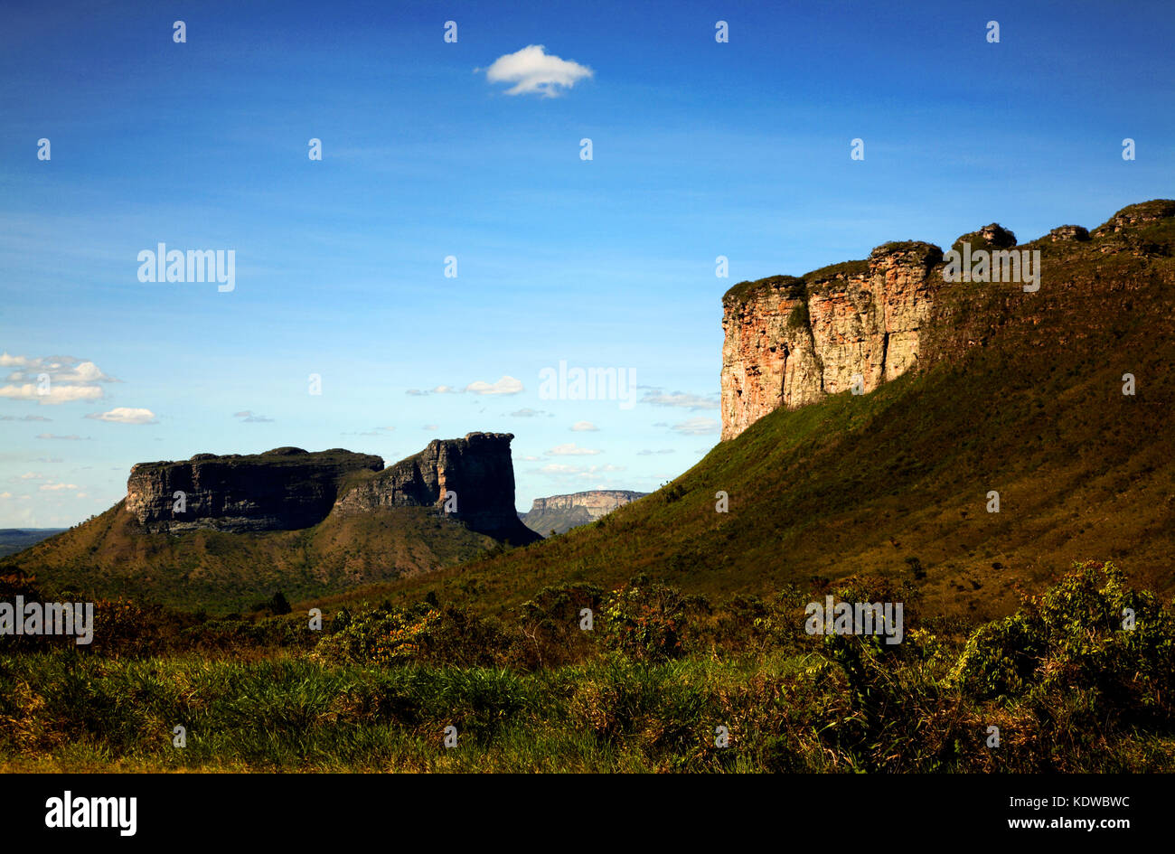 Morro do Camelo, Kamel Berg, Chapada Diamantina Nationalpark mit Canyonlandscape, Bahia, Brasilien, Südamerika Stockfoto