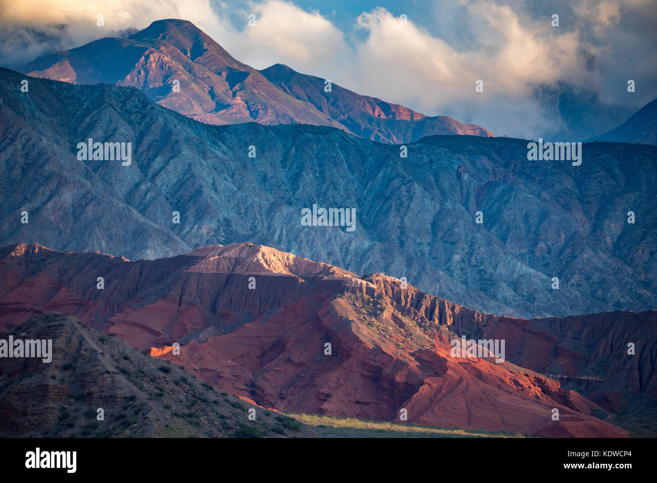 Die Quebrada de la Conches, Valles Calchaquies, Provinz Salta, Argentinien Stockfoto Die Quebrada de la Conches, Valles Calchaquies, Provinz Salta, Argentinien Stockfoto