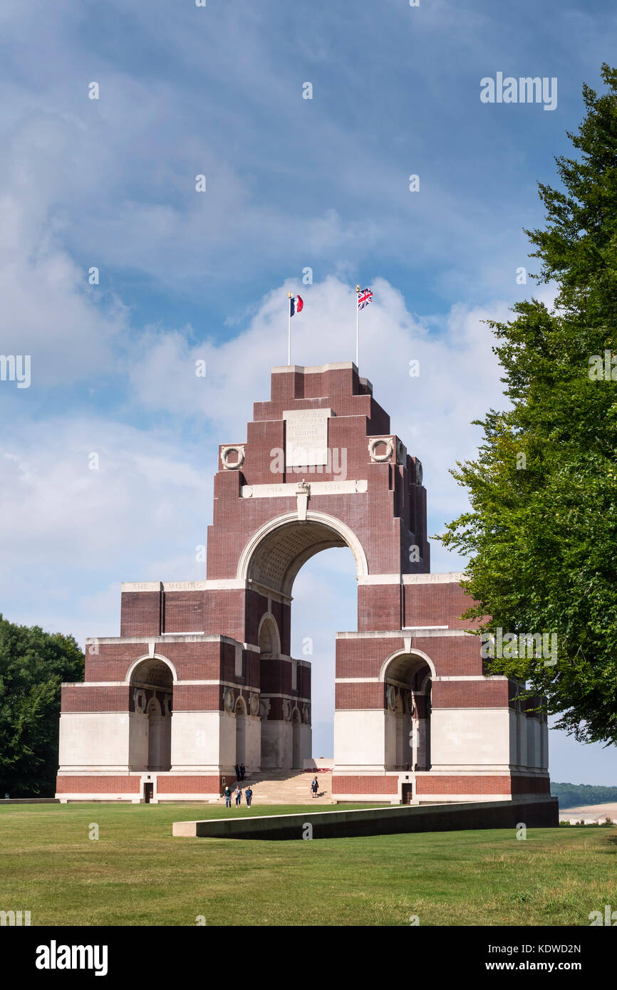 Thiepval Gedenkstätte Thiepval Albert Peronne Somme Hauts-de-France Frankreich Stockfoto