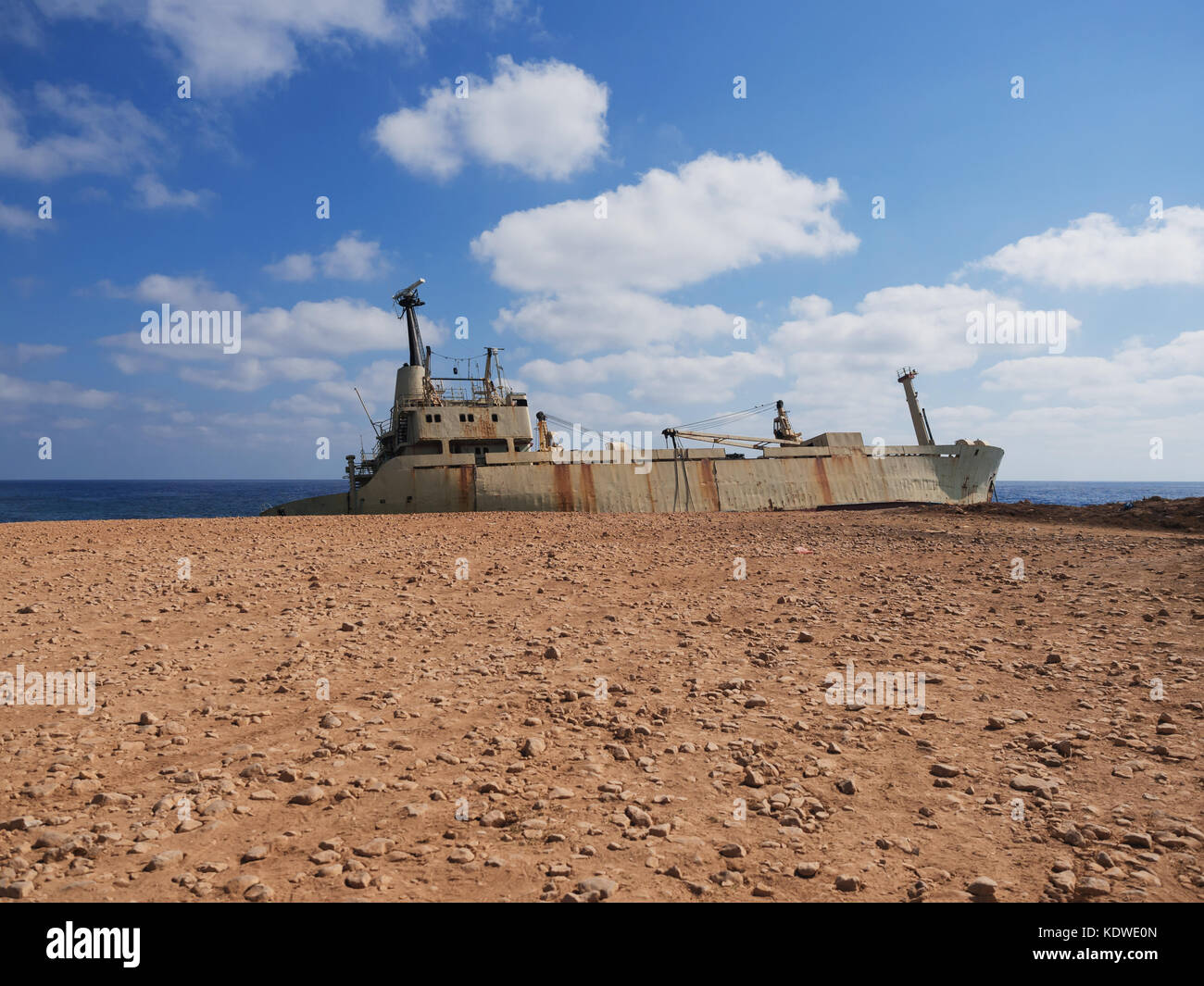 Schiffbruch: Das cargo Schiff an. Zypern. Stockfoto