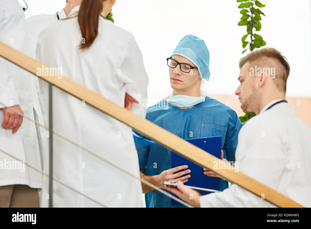 Chirurgie Ärzte Team Planung intensive care opreation Stockfoto