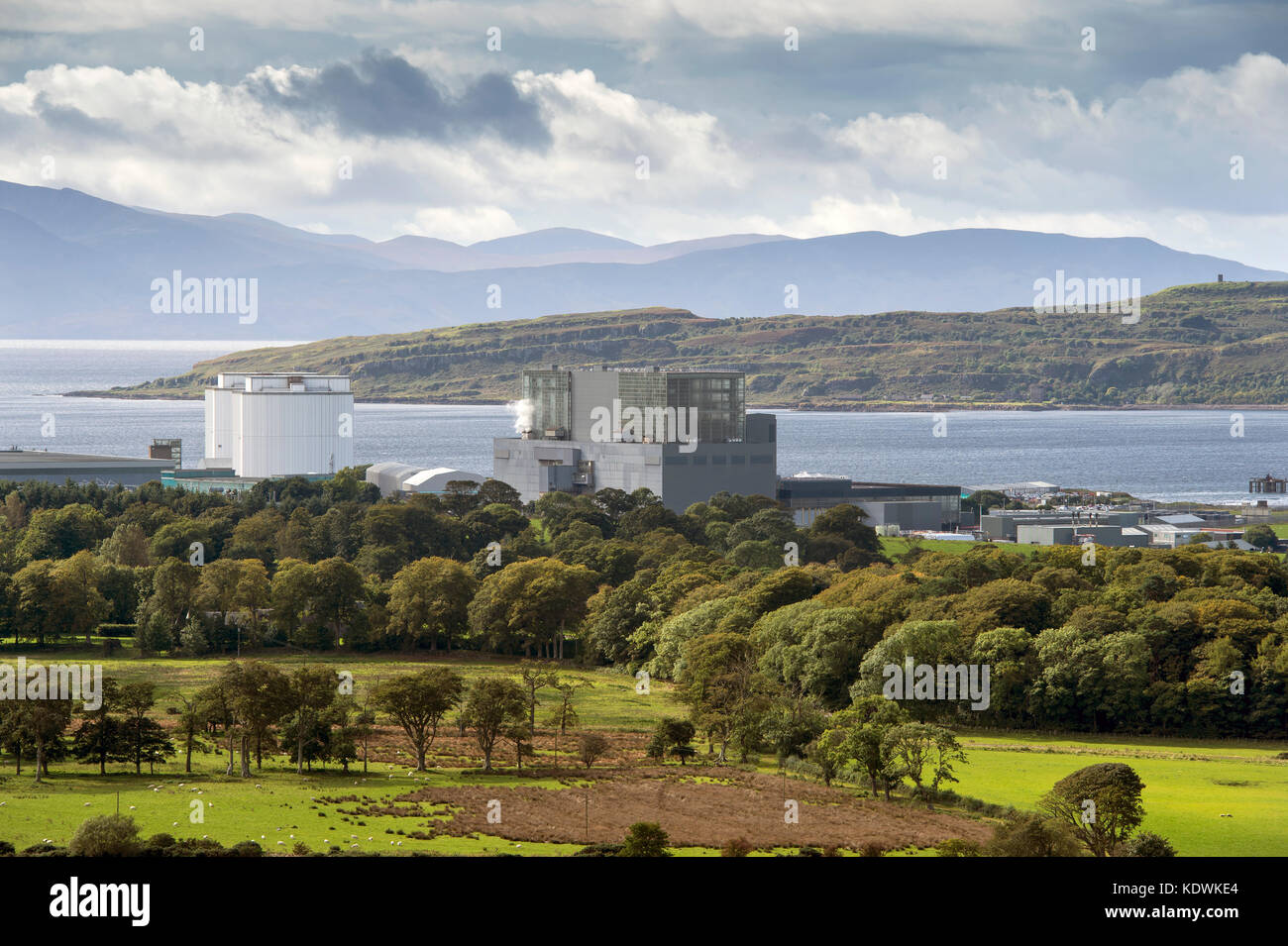 Hunterston B, ein Advanced gas-cooled Nuclear Power Station von EDF Energy in North Ayrshire. Betrieb: 1976 Stockfoto