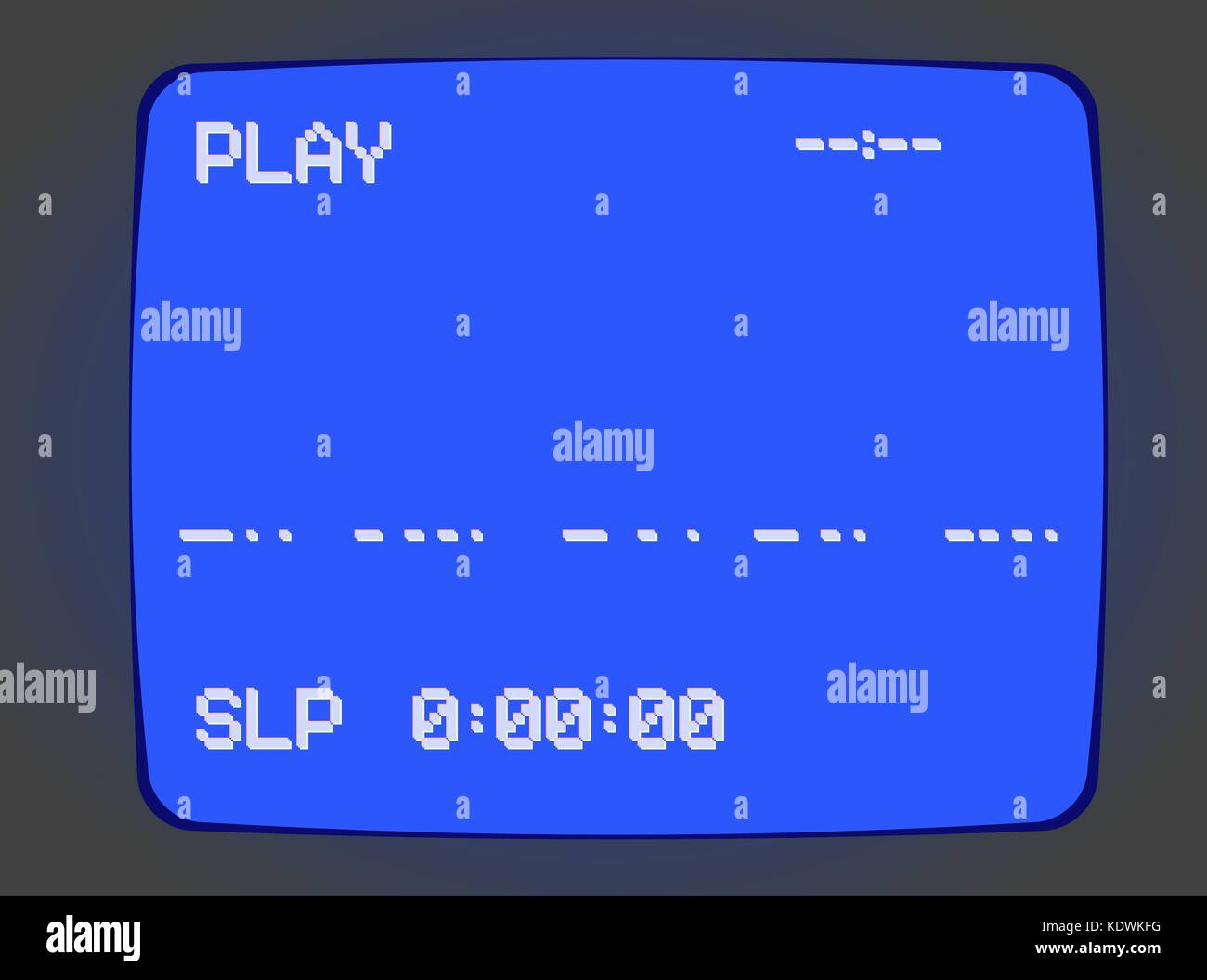 Vhs blue screen Intro Alamy