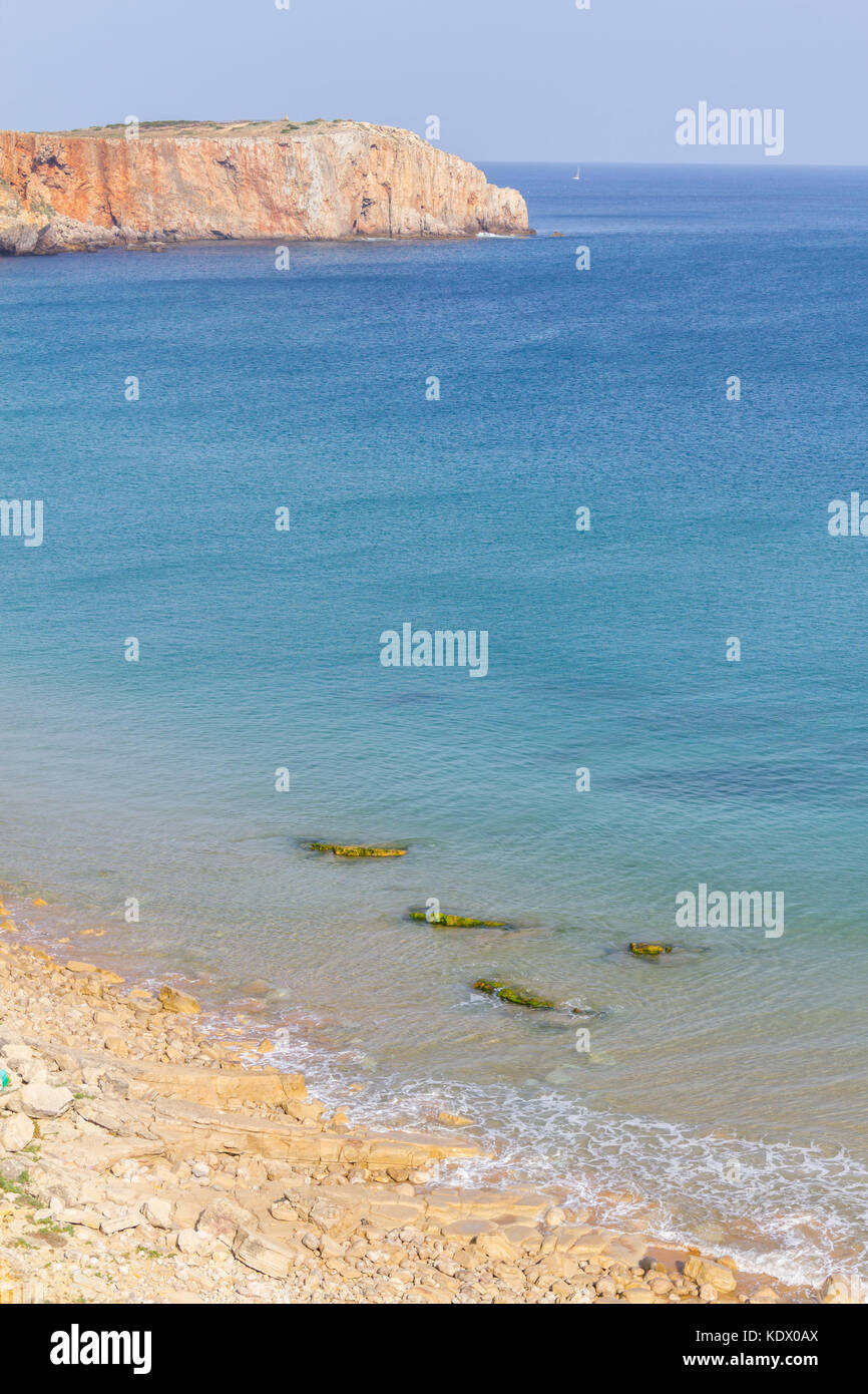 Mareta Beach in Sagres, Algarve, Portugal Stockfoto