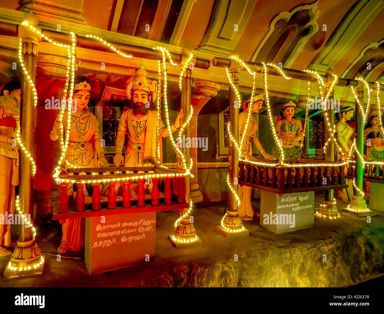 Eine von mehreren Hinduismus religiöse Dioramen innerhalb des Ramayana Höhle am Batu Höhlen außerhalb von Kuala Lumpur, Malaysia. Stockfoto