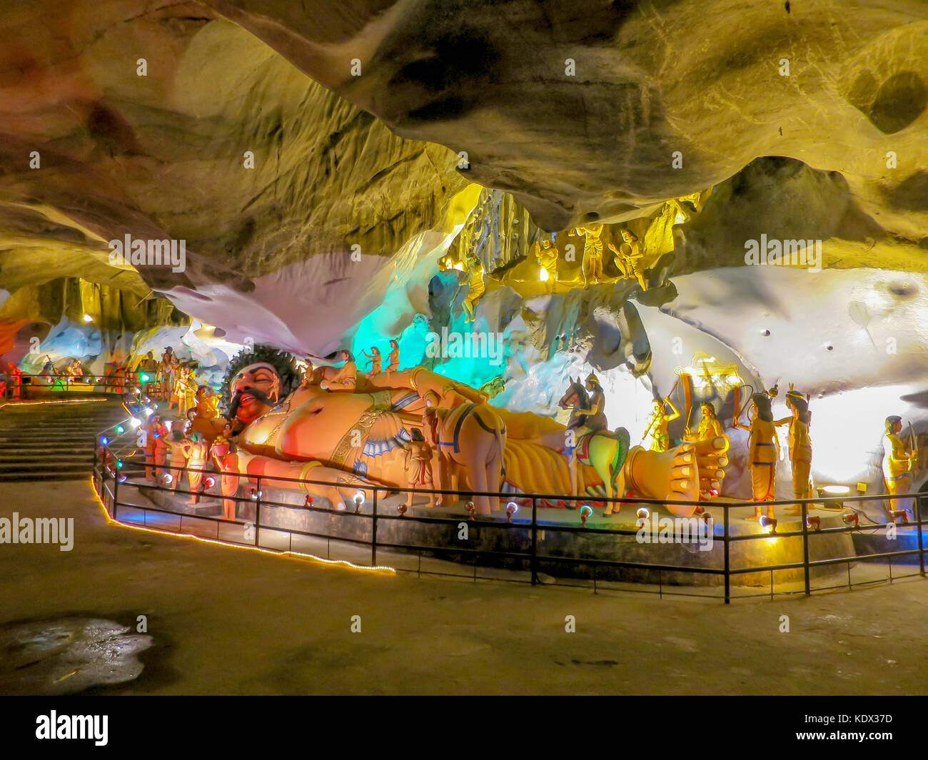 Eine von mehreren Hinduismus religiöse Dioramen innerhalb des Ramayana Höhle am Batu Höhlen außerhalb von Kuala Lumpur, Malaysia. Stockfoto