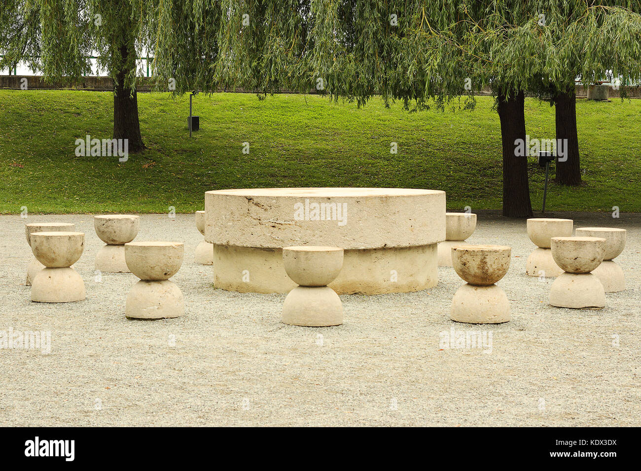 Tabelle der Stille in Targu Jiu, Constantin Brancusi Stockfoto