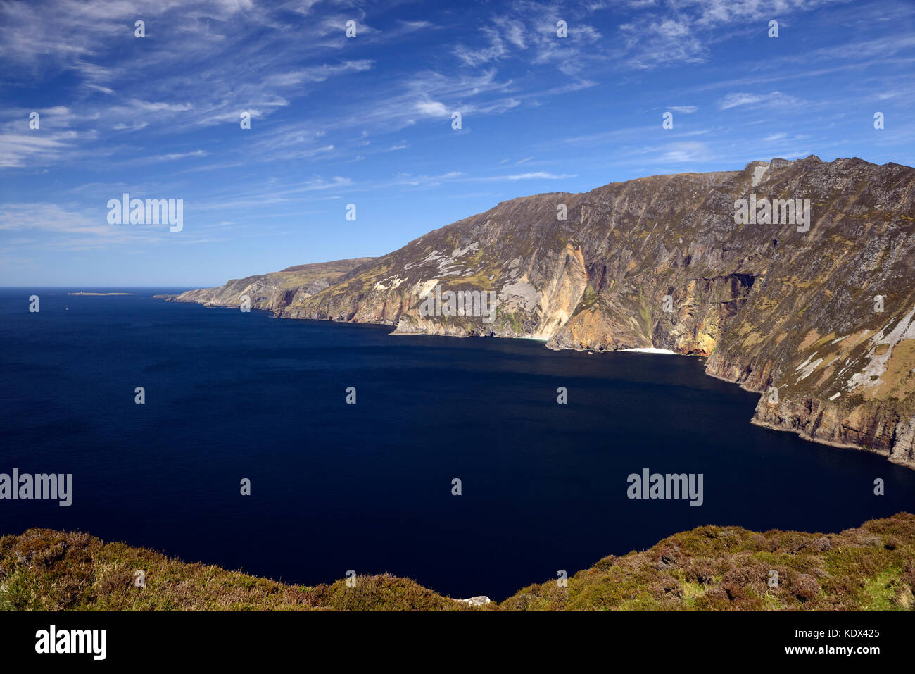 Slieve League, Sliabh League, sliabh liag, Klippen, Donega, Landschaft, Seascape, höchsten in Europa, 600 m hoch, im Atlantik, wilden Atlantik, vie Stockfoto