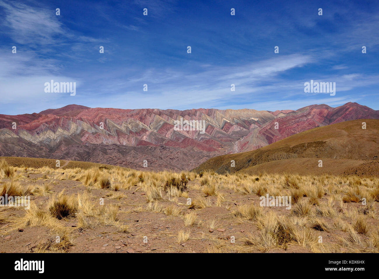 Argentinien Salta region, Humahuaca, hornocal Paleta del Pintor Stockfoto