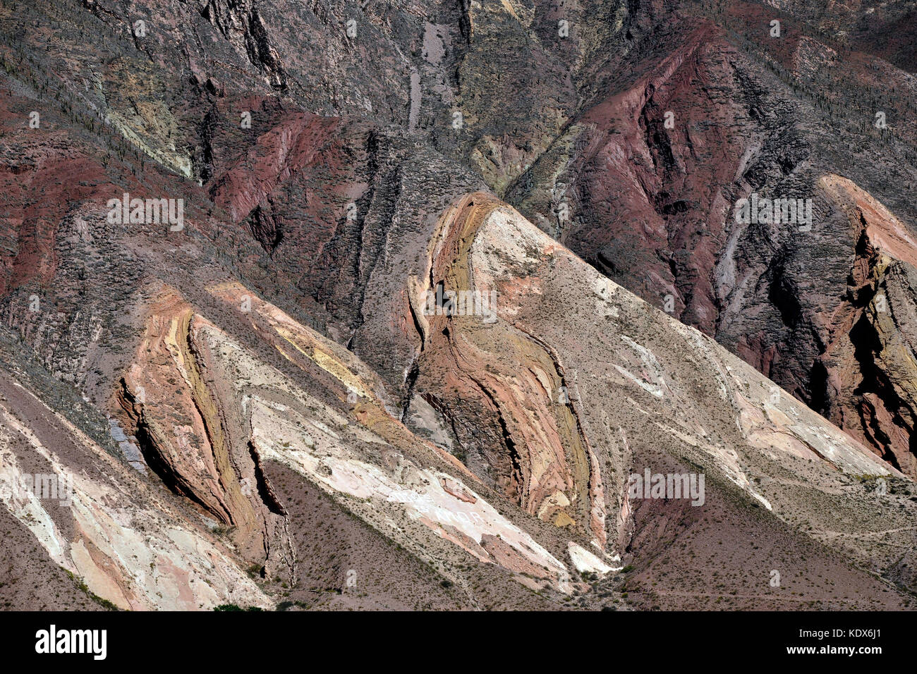 Argentinien Salta region, Humahuaca, hornocal Paleta del Pintor Stockfoto