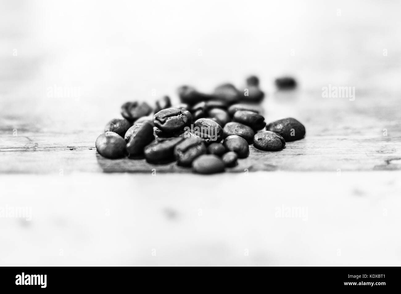 Schöne kolumbianische Kaffeebohnen in einem int er Vereinigten Königreich Stockfoto