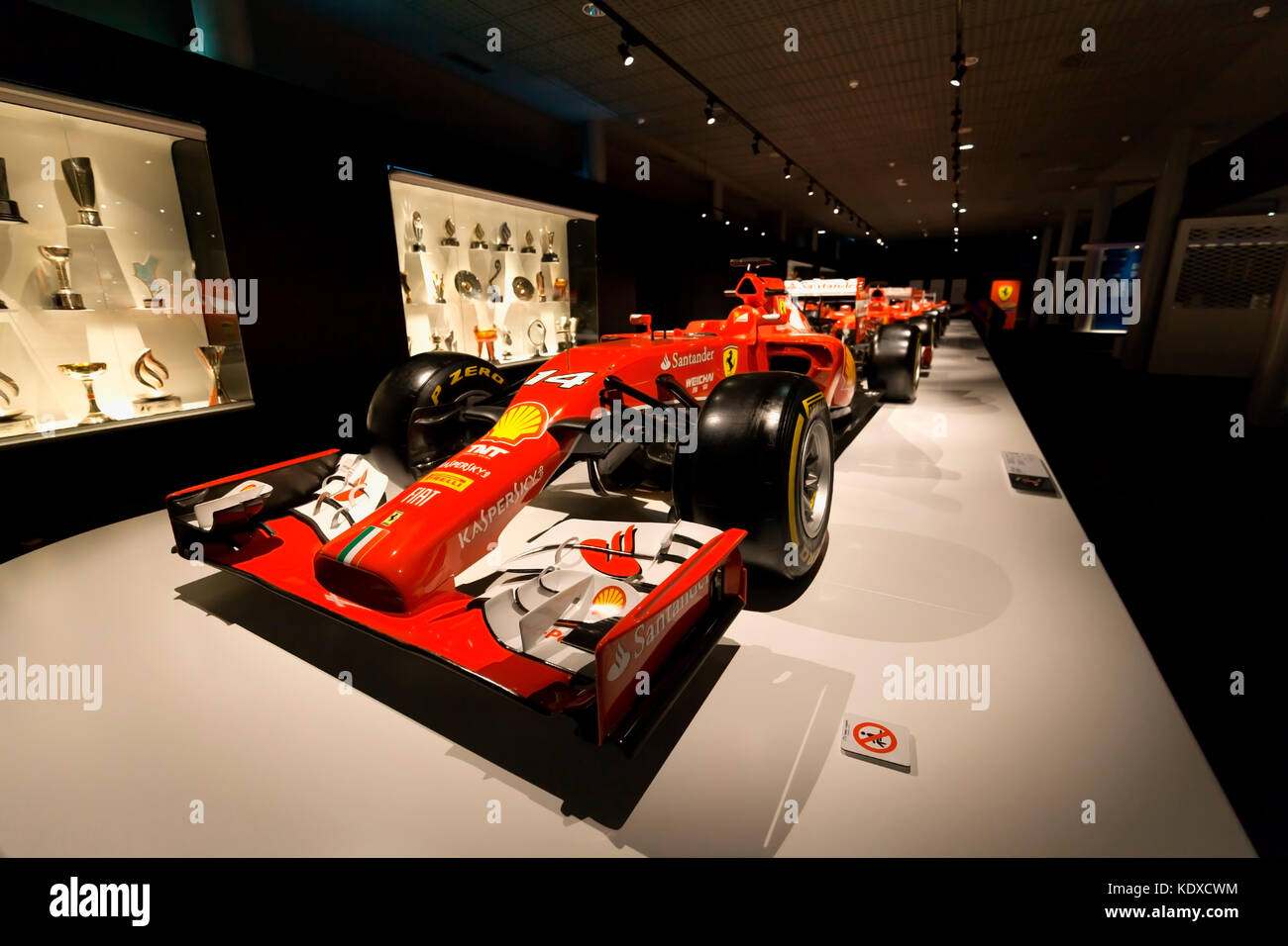 Ferrari F1, mit dem Fernando Alonso in den Jahren 2010-2014 teilgenommen. Foto auf Oktober, 2017 Fernando Alonso museum in Spanien. Stockfoto