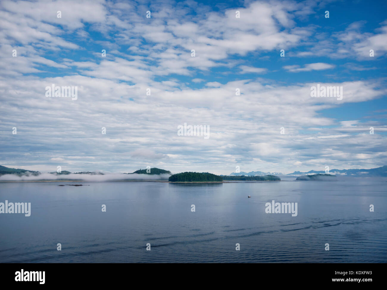 Die malerische Landschaft von Icy strait Point, Hoonah, Alaska, USA Stockfoto