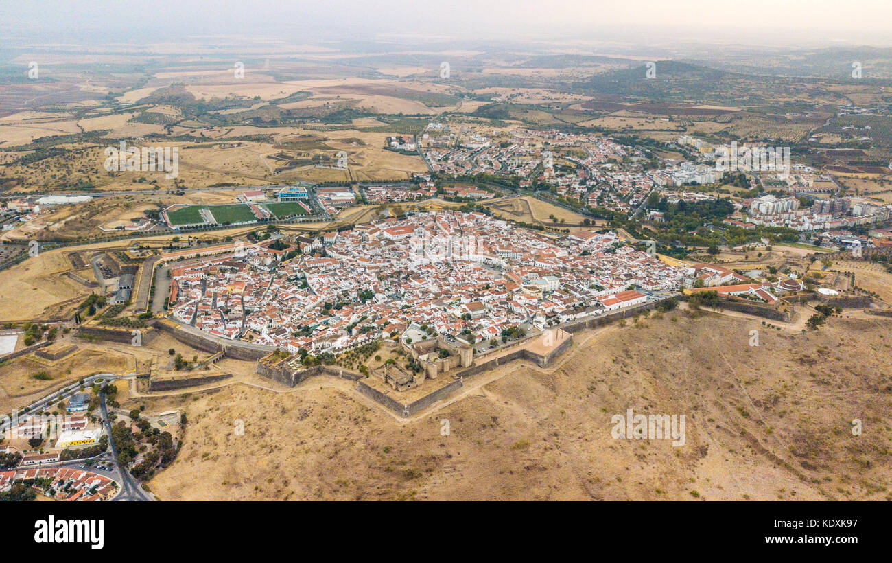 Bastian Fort, die Stadtmauer, das Schloss von Elvas, Portugal Stockfoto