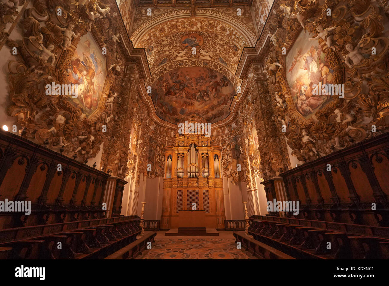 Das Innere der barocken Kathedrale in Agrigento. Aus einer Serie von Fotos in Sizilien, Italien. foto Datum: Donnerstag, 5. Oktober 2017. Foto cred Stockfoto
